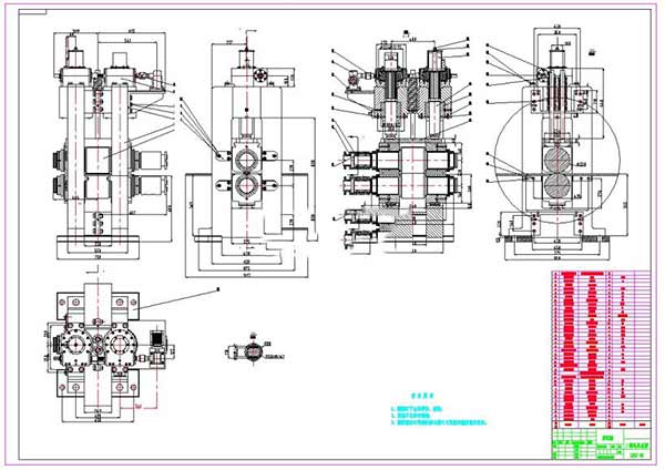 兩輥式軋鋼機(jī)設(shè)計(jì)圖 圖片內(nèi)容是:軋鋼機(jī)工作原理圖示